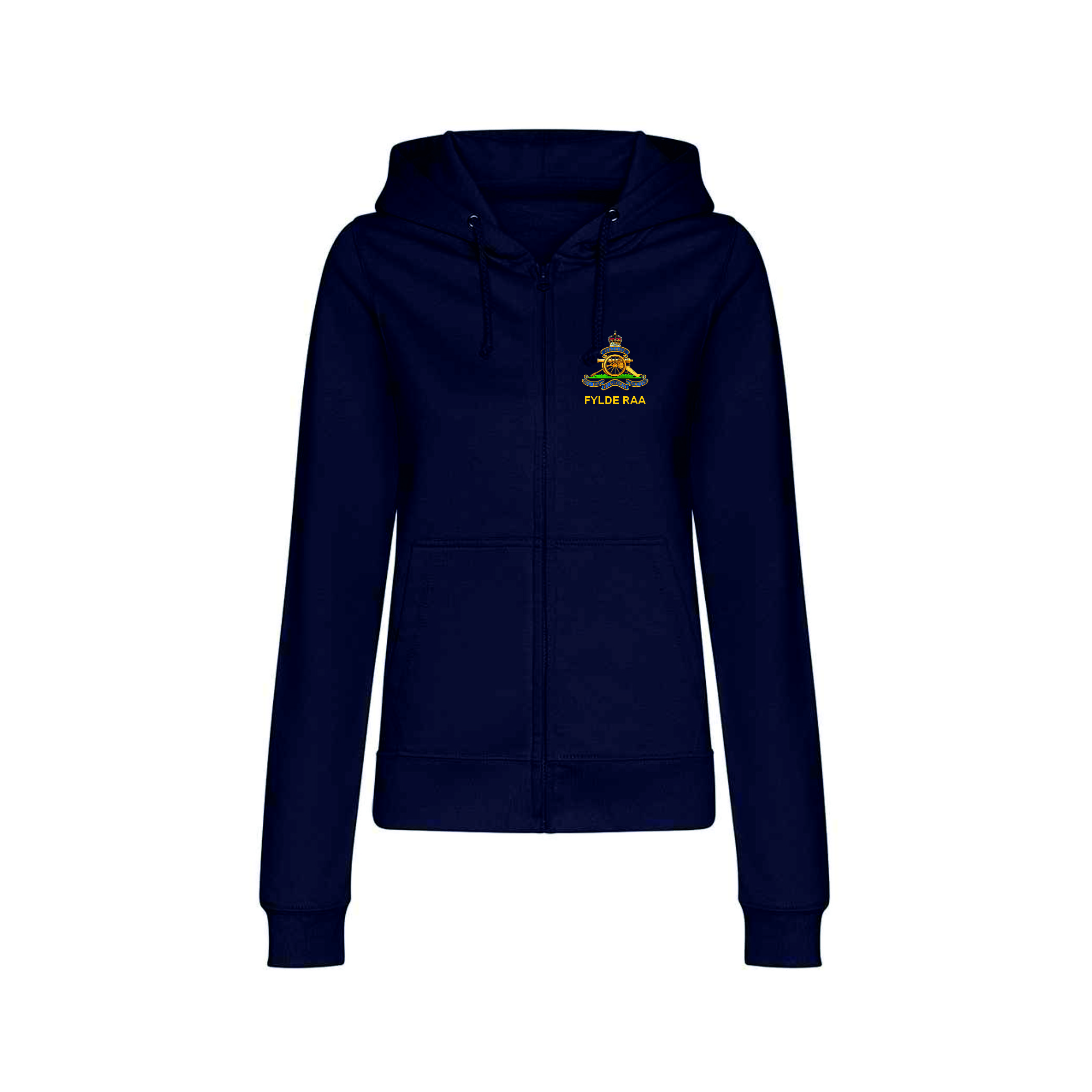 Fylde RAA AWDis JH050F Ladies Zipped Hoodie
